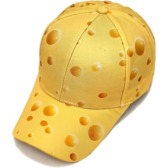 Women's Cheese Fashion Baseball Cap Adjustable Strap Back Visor Sports Hat - Picture 4 of 7